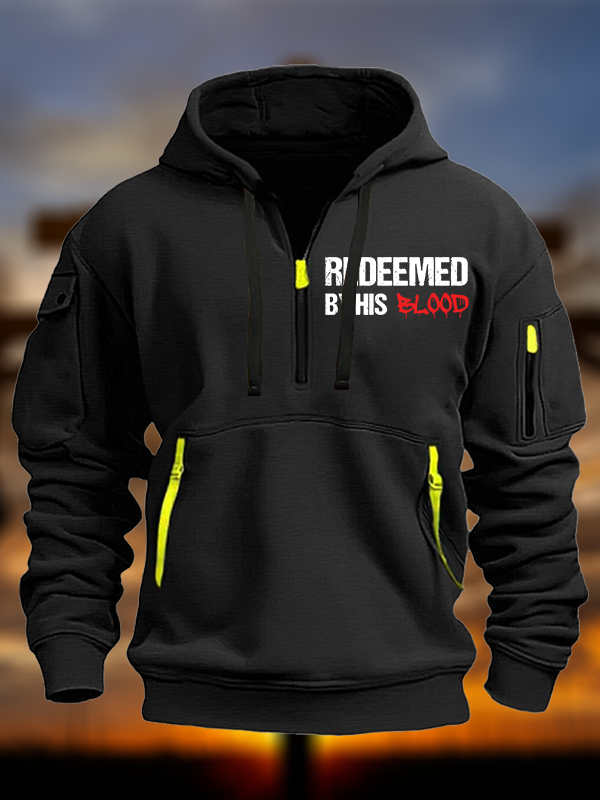 Redeemed By His Blood Jesus God Christian Zipper Hoodies