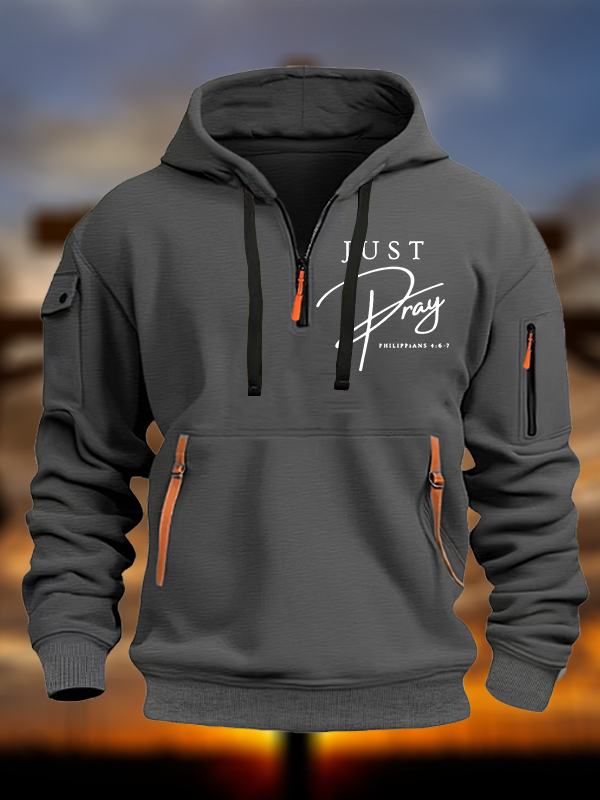 Just Pray Jesus God Christian Zipper Hoodies
