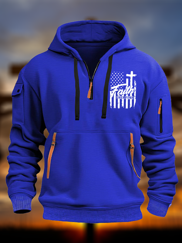 Faith Over Fear Jesus God Christian Zipper Hoodies