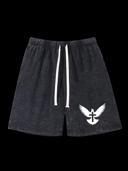 Jesus Is The Way The Truth The Life Jesus God Christian Washed Shorts