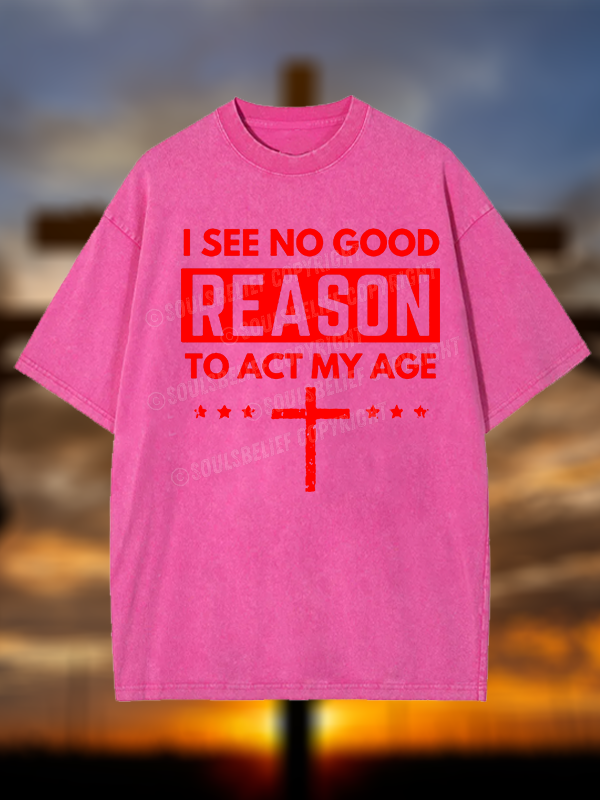 [Copy]World Revolves Around Son of God Jesus God Christian Washed T-Shirt