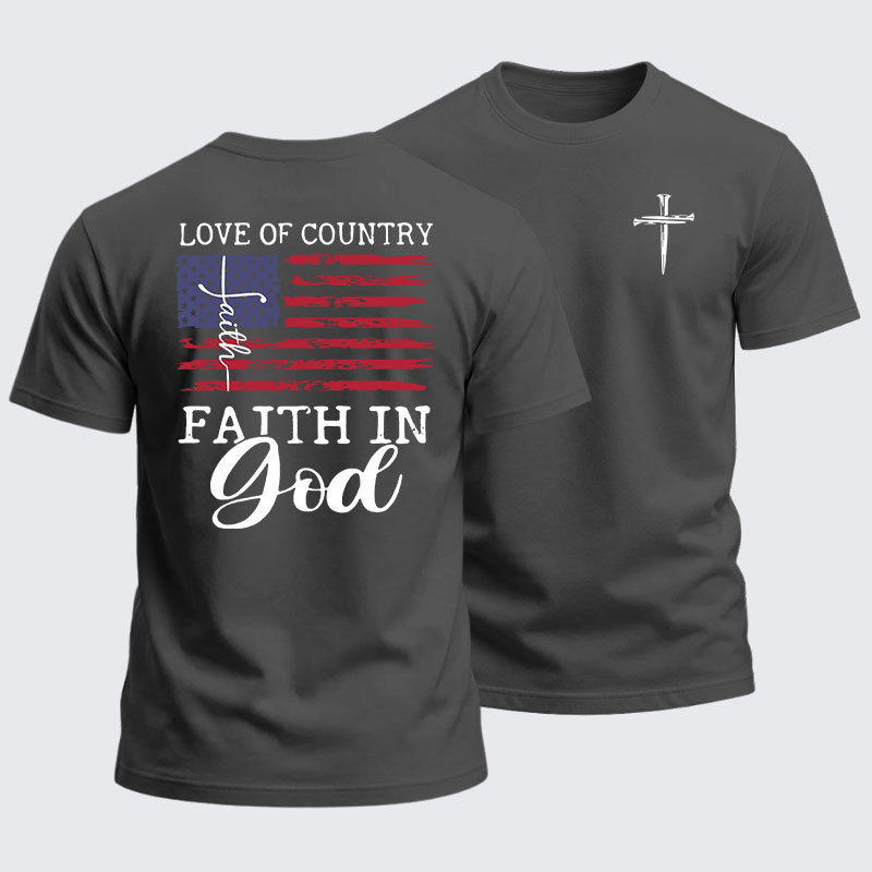 Heavyweight Cotton Tee - Faith In God