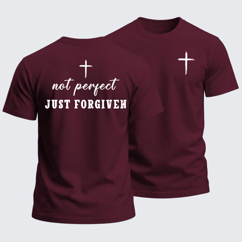 Heavyweight Cotton Tee - Not Perfect Just Forgiven