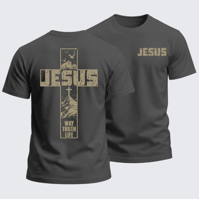 Heavyweight Cotton Tee - The Way, The Truth, The Life