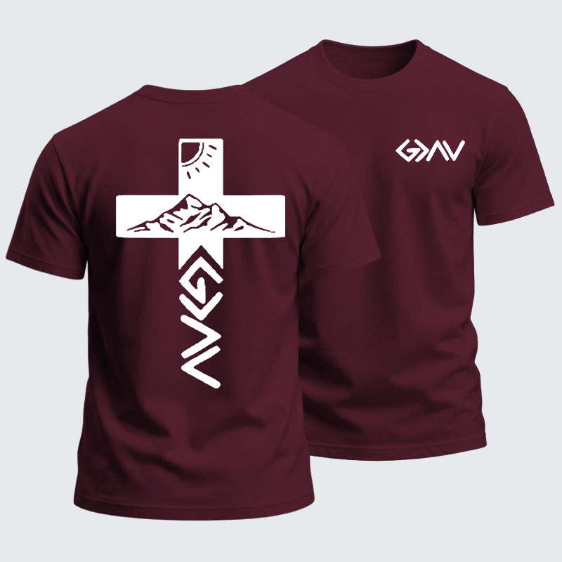 Heavyweight Cotton Tee -God is Greater than the Highs & Lows