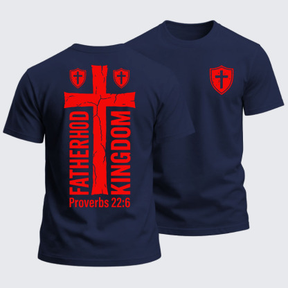 Heavyweight Cotton Tee - Fatherhood is Kingdom Work