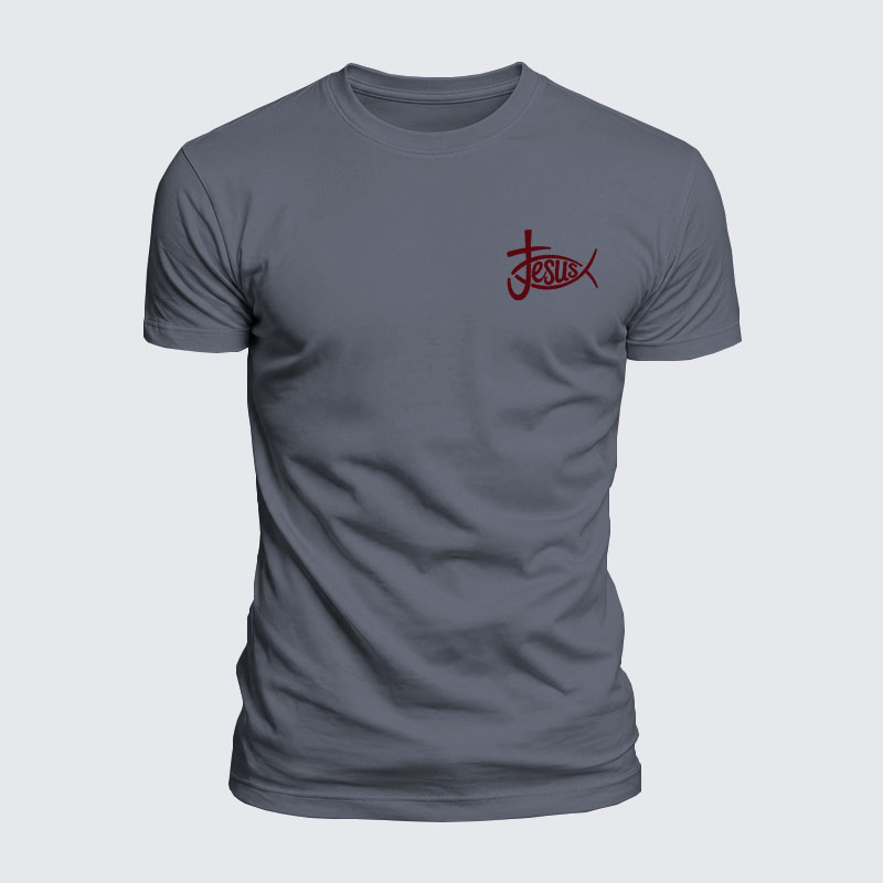 Luxe Mercerized Cotton Tee - Christian Jesus Cross