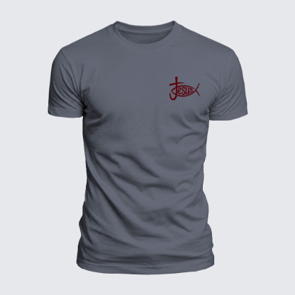 Luxe Mercerized Cotton Tee - Christian Jesus Cross