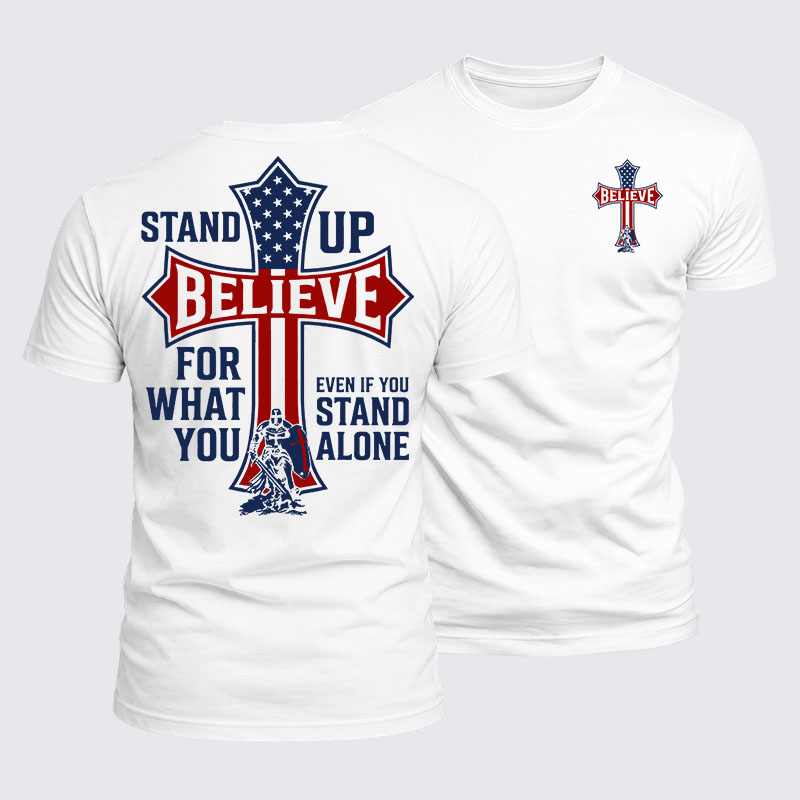 Luxe Mercerized Cotton Tee - Stand Up For What You Believe