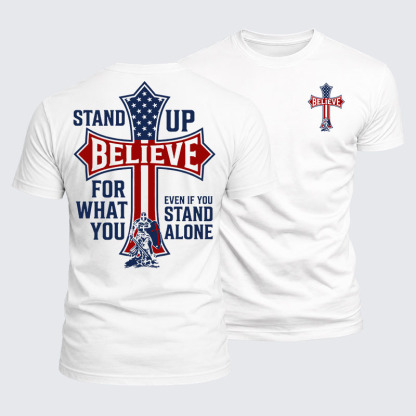 Luxe Mercerized Cotton Tee - Stand Up For What You Believe