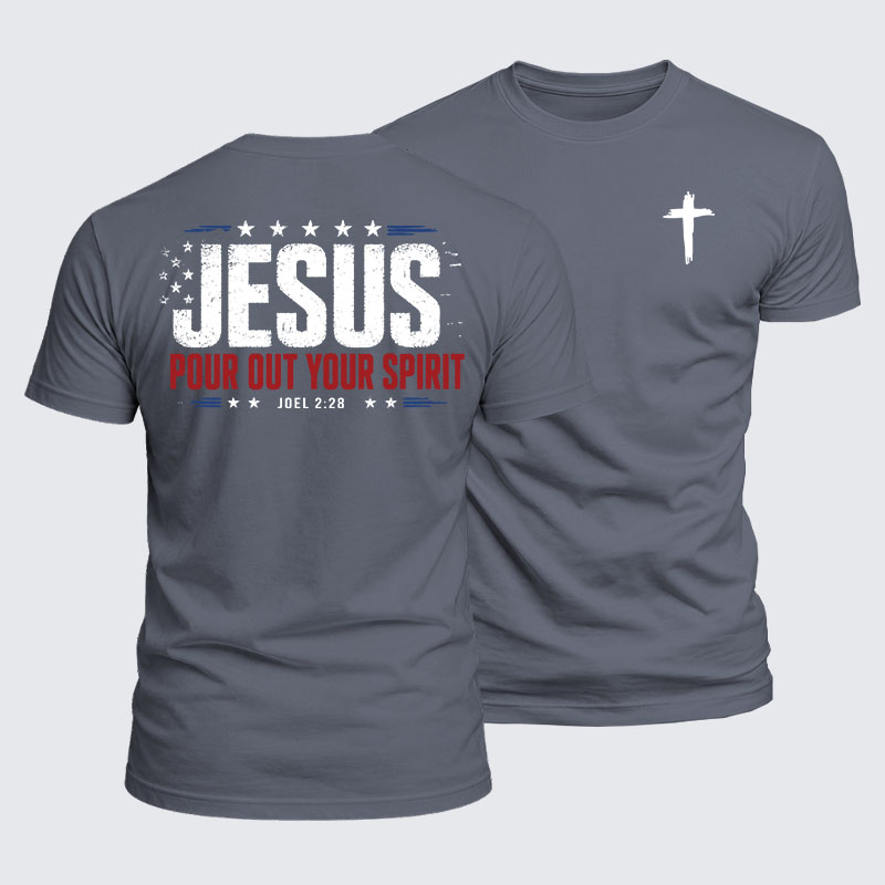 Luxe Mercerized Cotton Tee - Jesus Pour Out Your Spirit