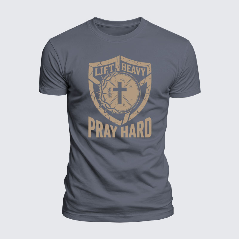 Luxe Mercerized Cotton Tee - Lift Heavy Pray Hard