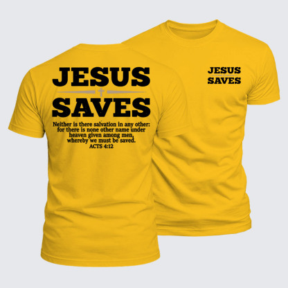 Luxe Mercerized Cotton Tee - Jesus Saves