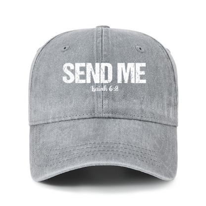 Heritage Washed Cap - Isaiah 6:8 - SEND ME