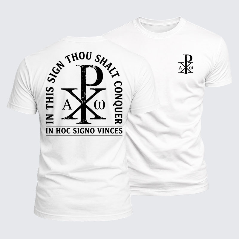 Luxe Mercerized Cotton Tee - In Hoc Signo Vinces 