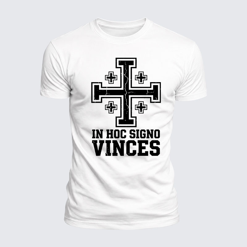 Luxe Mercerized Cotton Tee - In Hoc Signo Vinces 