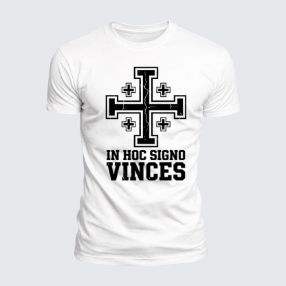 Luxe Mercerized Cotton Tee - In Hoc Signo Vinces 