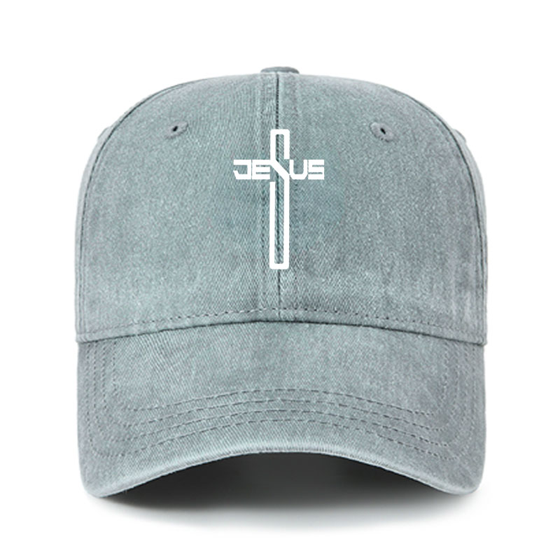Heritage Washed Cap - Jesus Cross Christ 