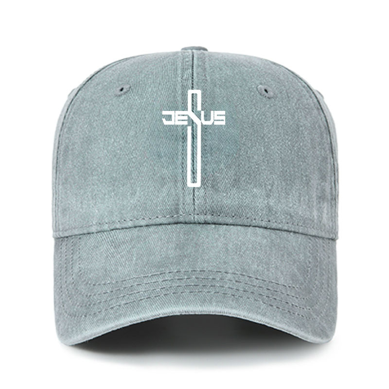 Heritage Washed Cap - Jesus Cross Christ 