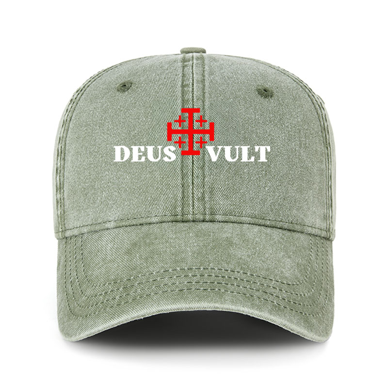 Heritage Washed Cap - Deus Vult