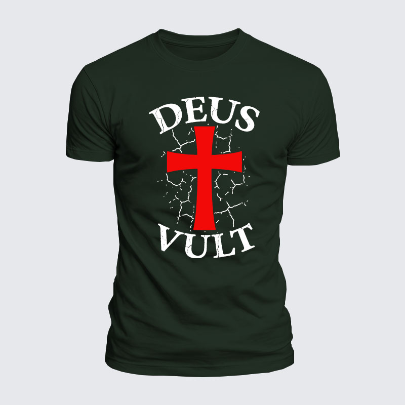 Luxe Mercerized Cotton Tee - Deus Vult