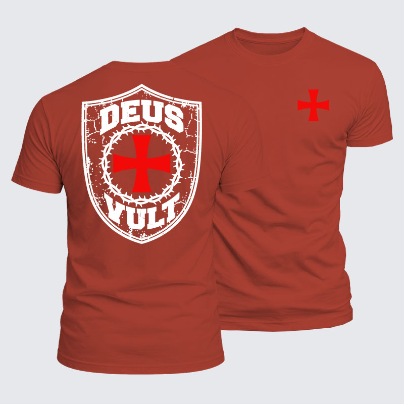 Luxe Mercerized Cotton Tee - Deus Vult