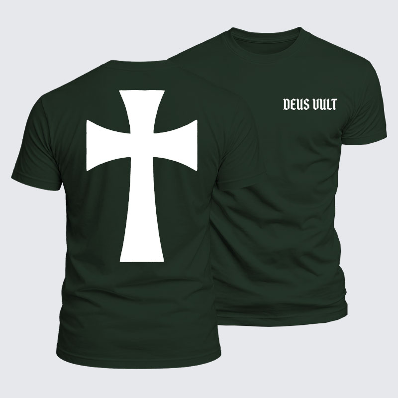 Luxe Mercerized Cotton Tee - Deus Vult