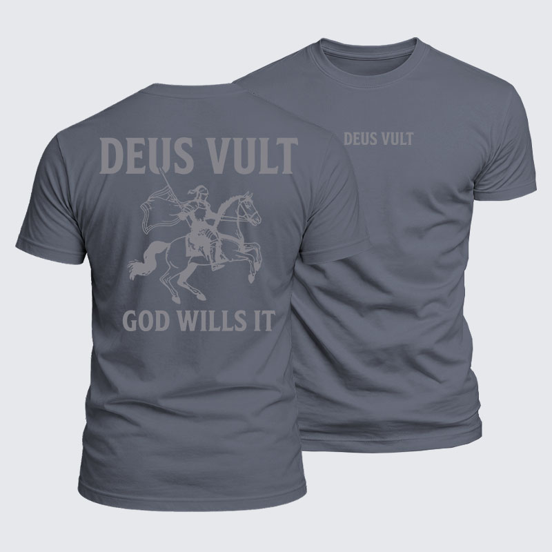 Luxe Mercerized Cotton Tee - Deus Vult