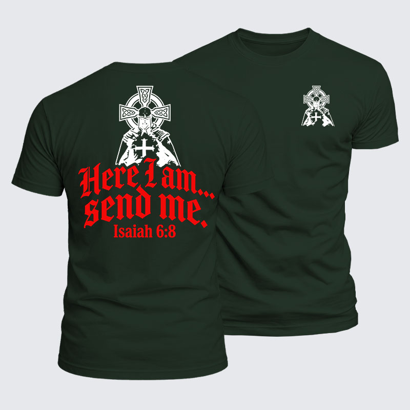Luxe Mercerized Cotton Tee - Here I Am Send Me