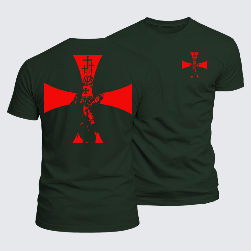 Luxe Mercerized Cotton Tee - Knight Templar Cross