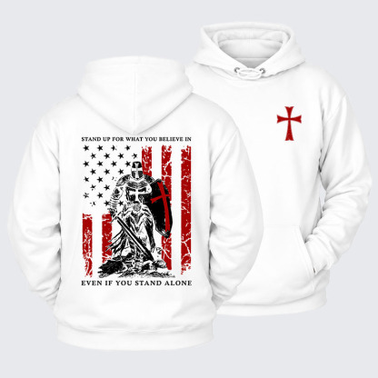 Plush Fleece-Lined Hoodie - Stand Up For What You Believe