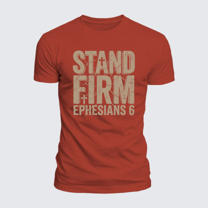 Luxe Mercerized Cotton Tee - Stand Firm Ephesians 6