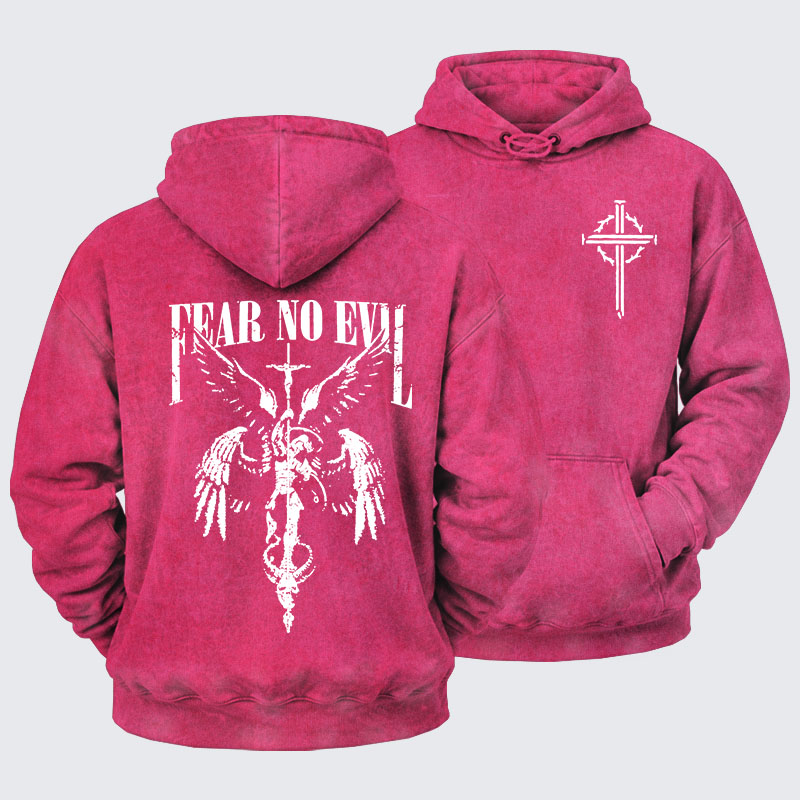 Washed Hoodie -  Fear No Evil