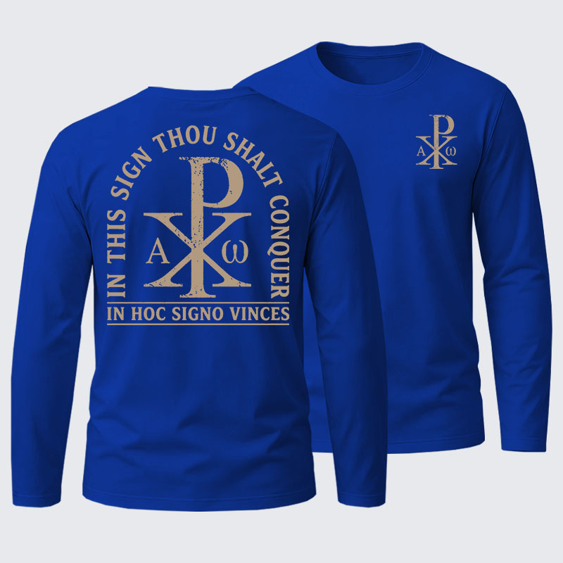 In Hoc Signo Vinces Cotton Long Sleeve T-Shirt