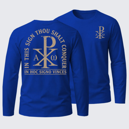 In Hoc Signo Vinces Cotton Long Sleeve T-Shirt