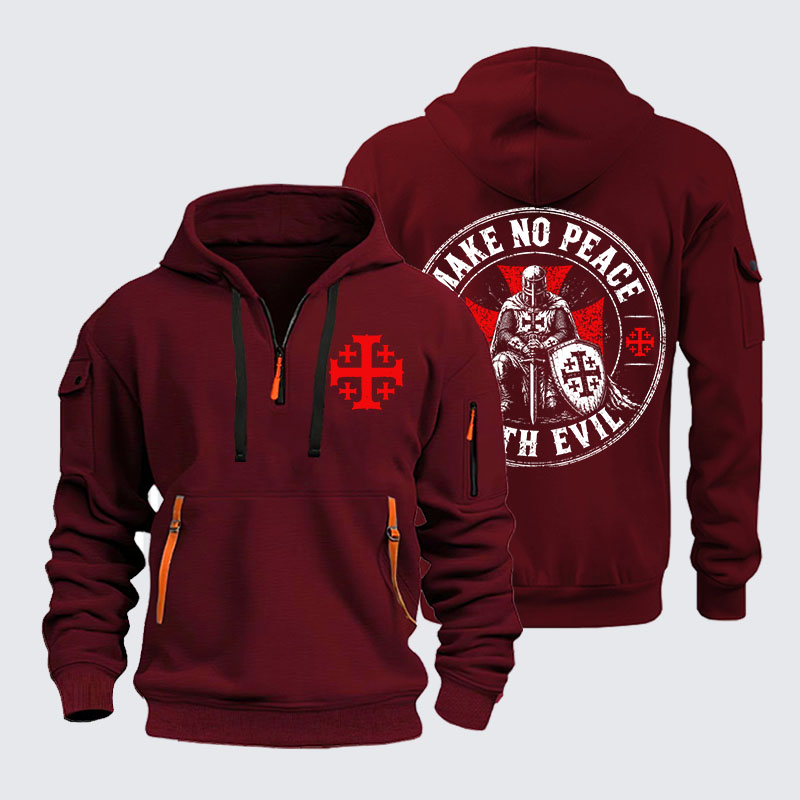 Zipper Hoodies -  Make No Peace With Evil