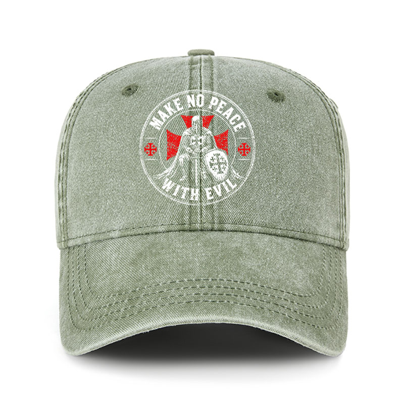 Heritage Washed Cap - Make No Peace With Evil