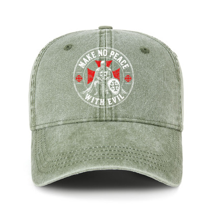 Heritage Washed Cap - Make No Peace With Evil