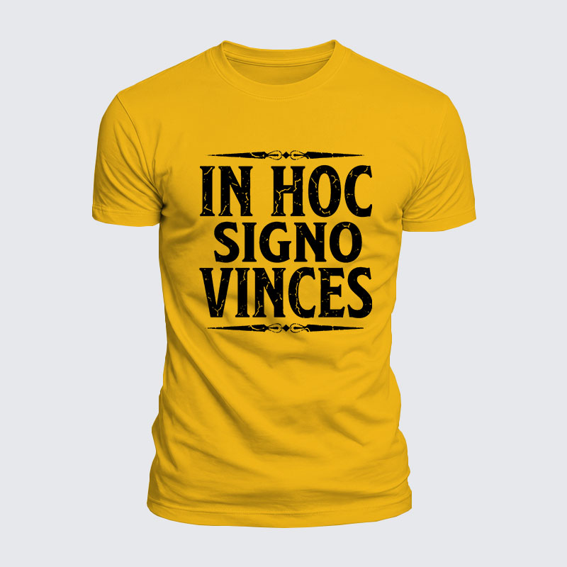 Luxe Mercerized Cotton Tee - In Hoc Signo Vinces 