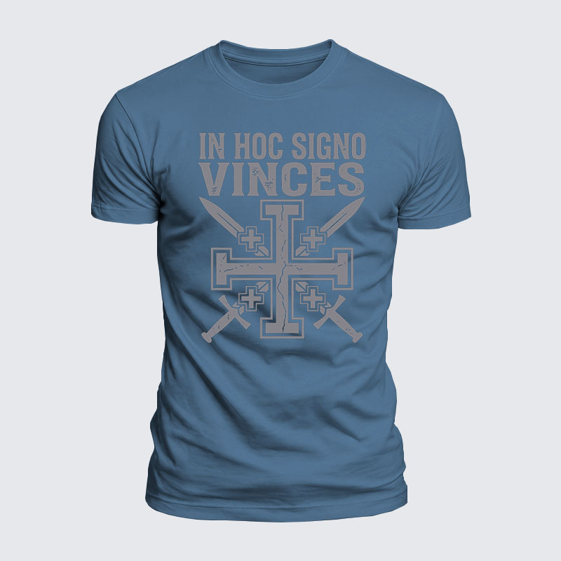Luxe Mercerized Cotton Tee - In Hoc Signo Vinces 