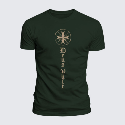 Luxe Mercerized Cotton Tee - Deus Vult