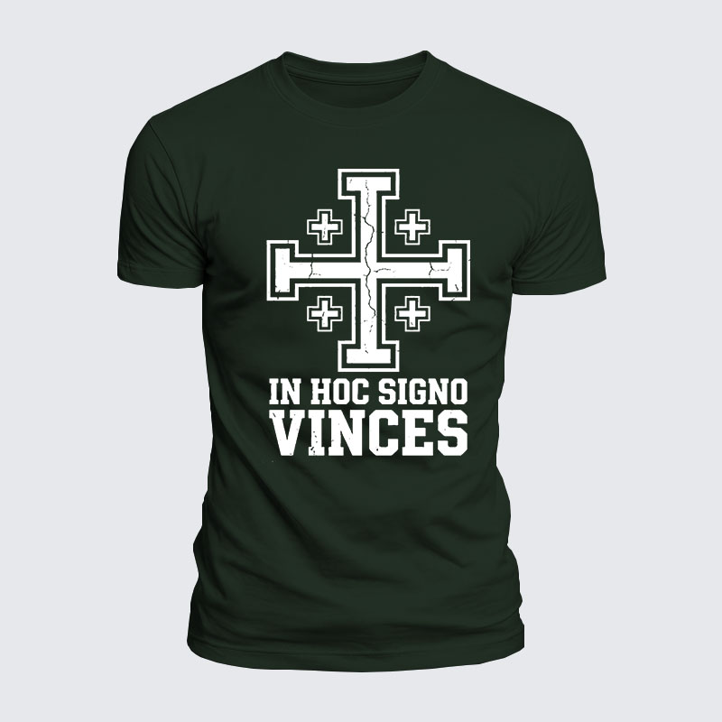 Luxe Mercerized Cotton Tee - In Hoc Signo Vinces 