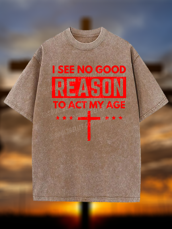 [Copy]World Revolves Around Son of God Jesus God Christian Washed T-Shirt