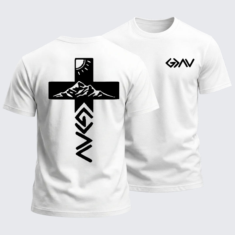 Heavyweight Cotton Tee -God is Greater than the Highs & Lows