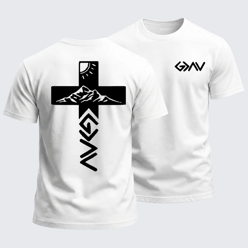 Heavyweight Cotton Tee -God is Greater than the Highs & Lows