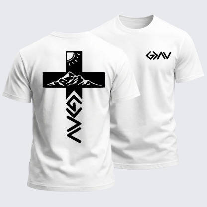 Heavyweight Cotton Tee -God is Greater than the Highs & Lows