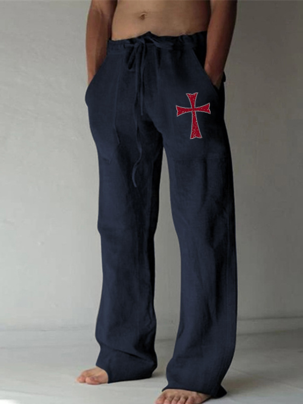Knights Templar Crusader Cross Christian Beach Pants