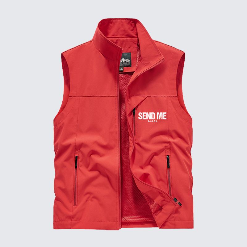 Isaiah 6:8 - SEND ME Jesus God Christian Outdoor Quick-dry Vest