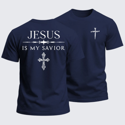 Heavyweight Cotton Tee - Jesus Is My Savior