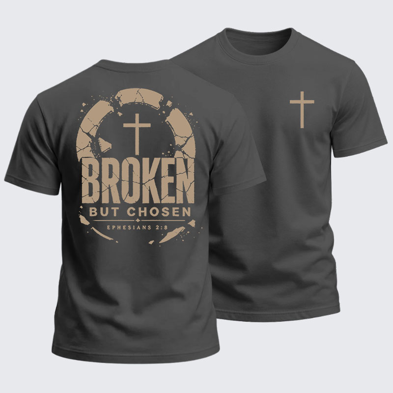 Heavyweight Cotton Tee - Broken But Chosen